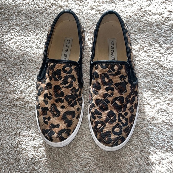 Steve Madden Shoes - Steve Madden Cheetah Slip Ons
